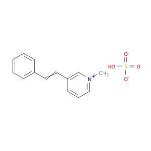 Pyridinium, 1-methyl-3-(2-phenylethenyl)-, sulfate (1:1)