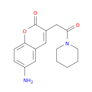 6-AMINO-3-((PIPERIDIN-1-YLCARBONYL)METHYL)COUMARIN