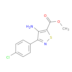 5-Isothiazolecarboxylic acid, 4-amino-3-(4-chlorophenyl)-, methyl ester