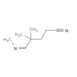 Pentanenitrile, 4,4-dimethyl-5-(methylimino)-