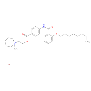 1-METHYL-1-(2-(4-(2-OCTYLOXYBENZAMIDO)BENZOYLOXY)ETHYL)PIPERIDINIUM BROMIDE