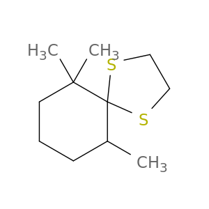 1,4-Dithiaspiro[4.5]decane, 6,6,10-trimethyl-
