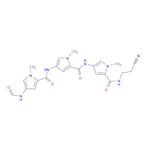 N-(2-cyanoethyl)-4-[[4-[(4-formamido-1-methyl-pyrrole-2-carbonyl)amino]-1-methyl-pyrrole-2-carbonyl]amino]-1-methyl-pyrrole-2-carboxamide
