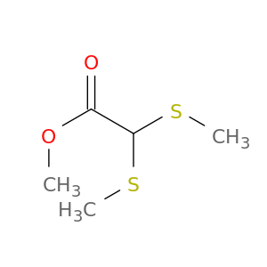 Acetic acid, bis(methylthio)-, methyl ester