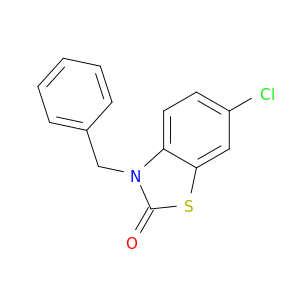 2(3H)-Benzothiazolone, 6-chloro-3-(phenylmethyl)-