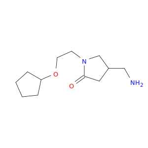 4-(aminomethyl)-1-[2-(cyclopentyloxy)ethyl]pyrrolidin-2-one
