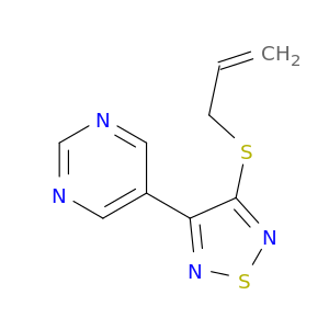 Pyrimidine, 5-[4-(2-propenylthio)-1,2,5-thiadiazol-3-yl]-