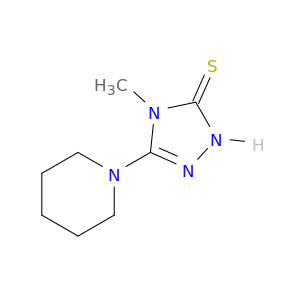3H-1,2,4-Triazole-3-thione, 2,4-dihydro-4-methyl-5-(1-piperidinyl)-