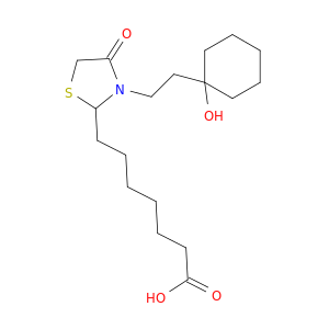 2-Thiazolidineheptanoic acid, 3-[2-(1-hydroxycyclohexyl)ethyl]-4-oxo-