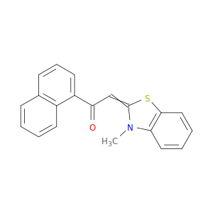 Ethanone, 2-(3-methyl-2(3H)-benzothiazolylidene)-1-(1-naphthalenyl)-