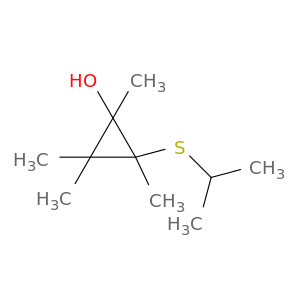 Cyclopropanol, 1,2,2,3-tetramethyl-3-[(1-methylethyl)thio]-