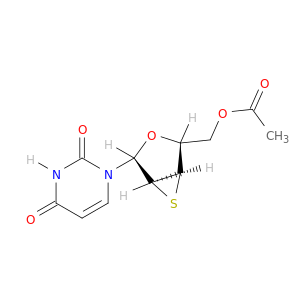 Uridine, 2',3'-dideoxy-2',3'-epithio-, 5'-acetate