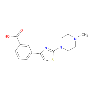 Benzoic acid, 3-[2-(4-methyl-1-piperazinyl)-4-thiazolyl]-