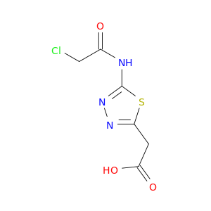 1,3,4-Thiadiazole-2-acetic acid, 5-[(chloroacetyl)amino]-