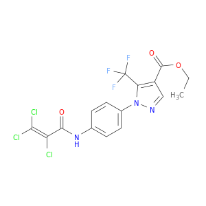 1-(4-(2,3,3-三氯丙烯酰胺基)苯基)-5-(三氟甲基)-1H-吡唑-4-羧酸乙酯