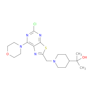2-(1-((5-Chloro-7-morpholinothiazolo[5,4-d]pyrimidin-2-yl)methyl)piperidin-4-yl)propan-2-ol
