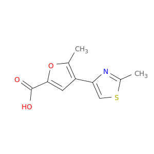 5-methyl-4-(2-methyl-1,3-thiazol-4-yl)furan-2-carboxylic acid