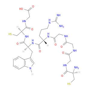 Glycine, L-cysteinylglycylglycylglycyl-L-arginyl-L-tryptophyl-L-cysteinyl-