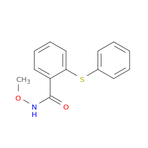 Benzamide, N-methoxy-2-(phenylthio)-