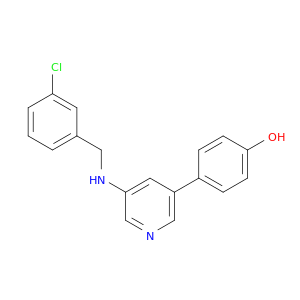 Phenol, 4-[5-[[(3-chlorophenyl)methyl]amino]-3-pyridinyl]-