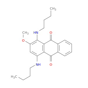 9,10-Anthracenedione, 1,4-bis(butylamino)-2-methoxy-