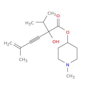 5-Hexen-3-ynoic acid,2-hydroxy-5-methyl-2-(1-methylethyl)-, 1-methyl-4-piperidinyl ester