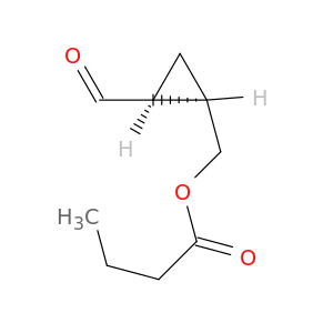 Butanoic acid, [(1R,2S)-2-formylcyclopropyl]methyl ester