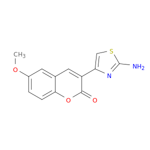 2H-1-Benzopyran-2-one, 3-(2-amino-4-thiazolyl)-6-methoxy-