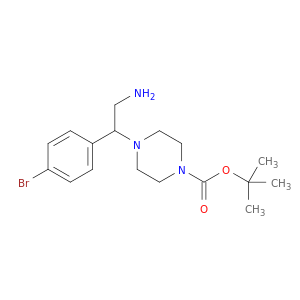 1-BOC-4-(2-氨基-1-(4-溴-苯基)乙基)-哌嗪