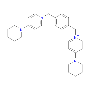 Pyridinium, 1,1'-[1,4-phenylenebis(methylene)]bis[4-(1-piperidinyl)-