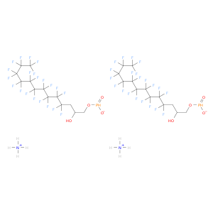 1,2-三角二醇,4,4,5,5,6,6,7,8,8,9,9,10,11,11,12,12,13,13-13-鞘杂氟氟-,1-(磷酸二氢),二铵盐