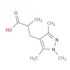 2-Methyl-3-(trimethyl-1H-pyrazol-4-yl)propanoic Acid