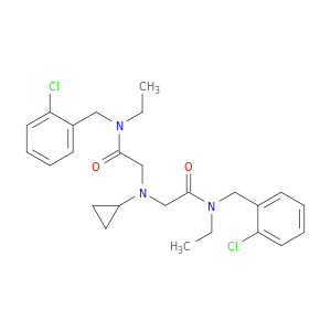 N-(2-氯-苄基)-2-({[(2-氯-苄基)-乙基-氨基甲酰]-甲基}-环丙基-氨基)-N-乙基-乙酰胺