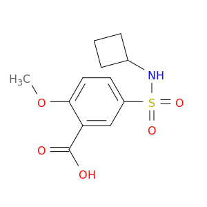 Benzoic acid, 5-[(cyclobutylamino)sulfonyl]-2-methoxy-