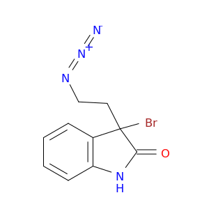 2H-Indol-2-one, 3-(2-azidoethyl)-3-bromo-1,3-dihydro-