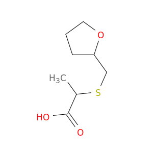 2-(((Tetrahydrofuran-2-yl)methyl)thio)propanoic acid
