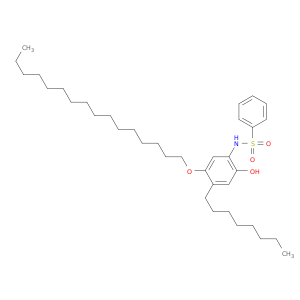 N-[5-(十六烷氧基)-2-羟基-4-辛基苯基]苯磺胺酰胺