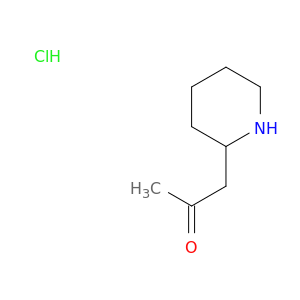 2-Propanone, 1-(2-piperidinyl)-, hydrochloride