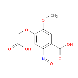 Benzoic acid, 4-(carboxymethoxy)-5-methoxy-2-nitroso-