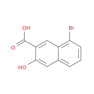 2-Naphthalenecarboxylic acid, 8-bromo-3-hydroxy-