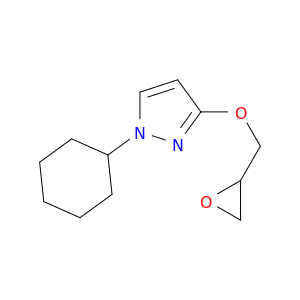 1H-Pyrazole, 1-cyclohexyl-3-(oxiranylmethoxy)-