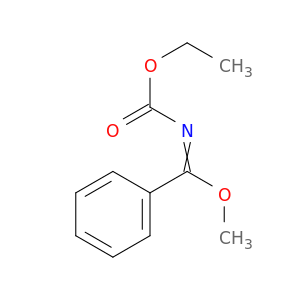 Benzenecarboximidic acid, N-(ethoxycarbonyl)-, methyl ester