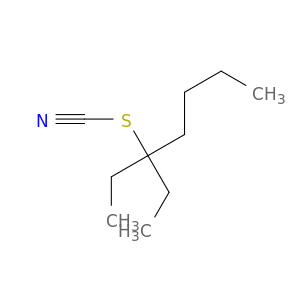 Thiocyanic acid, 1,1-diethylpentyl ester