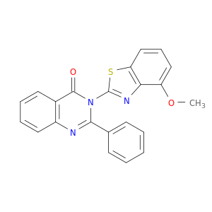4(3H)-Quinazolinone, 3-(4-methoxy-2-benzothiazolyl)-2-phenyl-