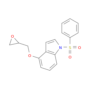 1H-Indole, 4-(oxiranylmethoxy)-1-(phenylsulfonyl)-