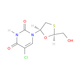 (2S-CIS)-5-CHLORO-1-(2-(HYDROXYMETHYL)-1,3-OXATHIOLAN-5-YL)URACIL
