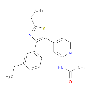 N-[4-[2-ETHYL-4-(3-ETHYLPHENYL)-1,3-THIAZOL-5-YL]-2-PYRIDYL]ACETAMIDE