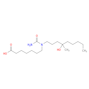 Heptanoic acid, 7-[(aminocarbonyl)(4-hydroxy-4-methylnonyl)amino]-