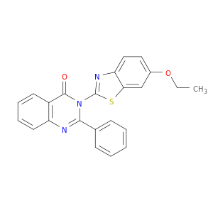 4(3H)-Quinazolinone, 3-(6-ethoxy-2-benzothiazolyl)-2-phenyl-