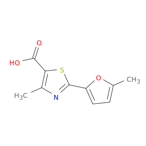 4-甲基-2-（5-甲基呋喃-2-基）-1,3-噻唑-5-羧酸